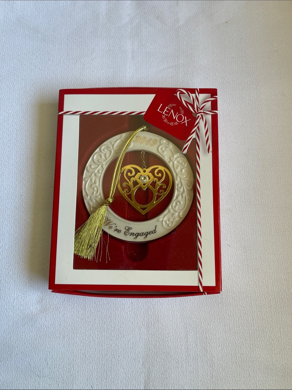 Lenox 2019 We’re Engaged Holiday Ornament.